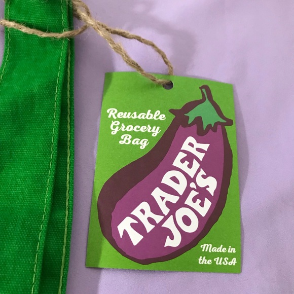 NEW 100% COTTON TRADER JOE’S ♻️ CANVAS GROCERY BAG - Picture 5 of 7